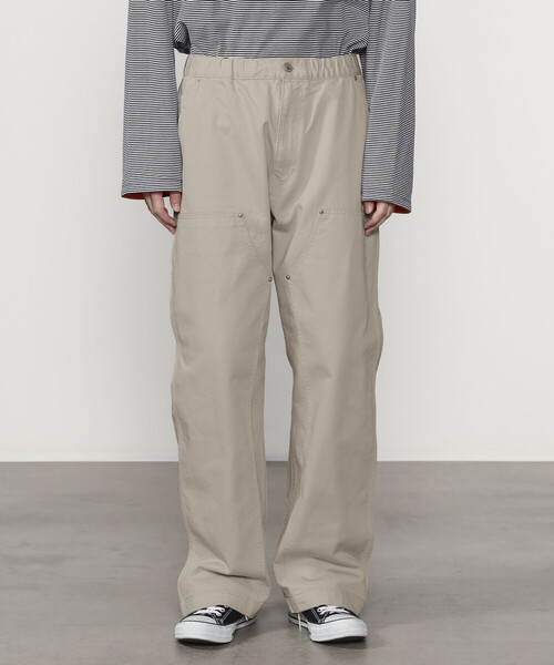 ORCIVAL（オーシバル）の「ORCIVAL | コットンカツラギ ダブルニーイージーパンツ MEN（その他パンツ・メンズ・ブラック/オフホワイト・5/4）」の13枚目の写真