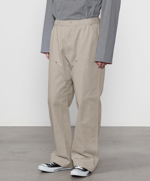 ORCIVAL（オーシバル）の「ORCIVAL | コットンカツラギ ダブルニーイージーパンツ MEN（その他パンツ・メンズ・ブラック/オフホワイト・5/4）」の16枚目の写真