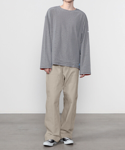 ORCIVAL（オーシバル）の「ORCIVAL | コットンカツラギ ダブルニーイージーパンツ MEN（その他パンツ・メンズ・ブラック/オフホワイト・5/4）」の17枚目の写真