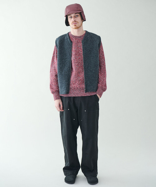 ORCIVAL（オーシバル）の「ORCIVAL | コットンカツラギ ダブルニーイージーパンツ MEN（その他パンツ・メンズ・ブラック/オフホワイト・5/4）」の22枚目の写真