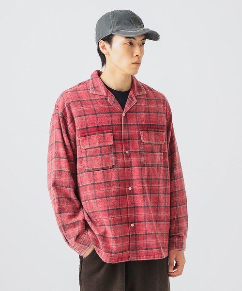 BEAMS HEART（ビームスハート）の「フェードチェック オープンカラー