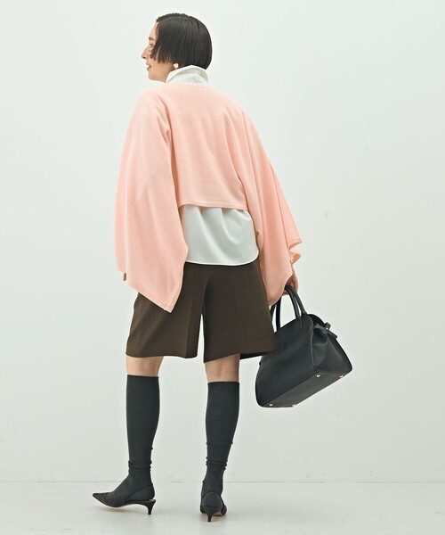 NOLLEY’S（ノーリーズ）の「12Gオルティアロングマフラー（ニット/セーター・レディース・ベビーピンク/オフホワイト/ライトグレー・38）」の21枚目の写真