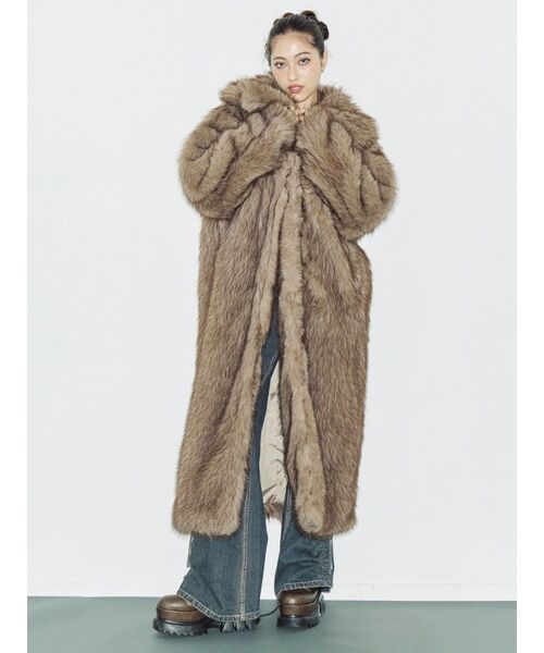 新品未使用！フェリスキャット毛皮コートリバーシブルフード付き Yahoo!オークション -「毛皮コート キャット」の落札相場・落札価格