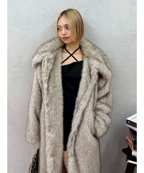 セール】フェイクファーロングコート（ダッフルコート）｜EVRIS