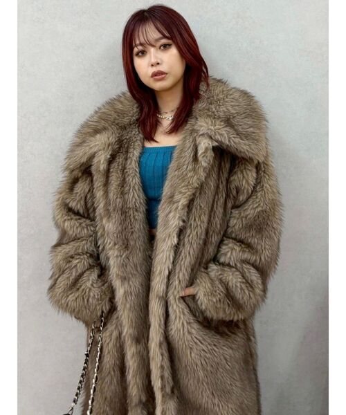 フェイクファーロングコート（ダッフルコート）｜EVRIS（エヴリス）の