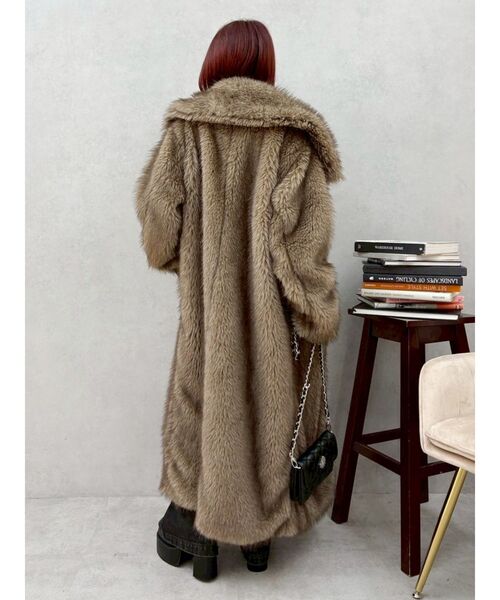 セール】フェイクファーロングコート（ダッフルコート）｜EVRIS