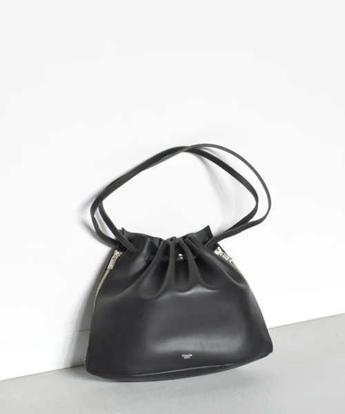 blancle(ブランクレ)の「blancle SMOOTH PLEATS TOTE(ハンドバッグ・レディース・ブラック/タン/ピンク・FREE)」の1枚目の写真