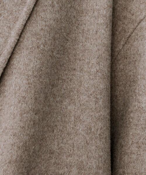 UNTITLED（アンタイトル）の「【ロング丈/軽やか】テーラード　リバーコート（チェスターコート・レディース・ベージュ/ナチュラル・04/00/01/02/03/44/48）」の14枚目の写真