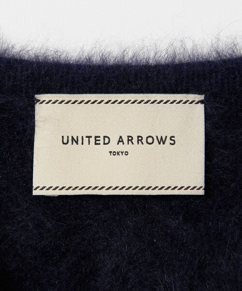 UNITED ARROWS（ユナイテッドアローズ）の「フォックスカシミヤ フリルコンビ カーディガン（カーディガン/ボレロ・レディース・ダークグレー/ネイビー/ブラック・FREE）」の18枚目の写真