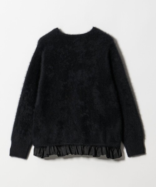 ユナイテッドアローズ　フォックスカシミヤ　オーバーカーディガン　黒 UNITED ARROWS カーディガン フォックスカシミヤ ニットポロ