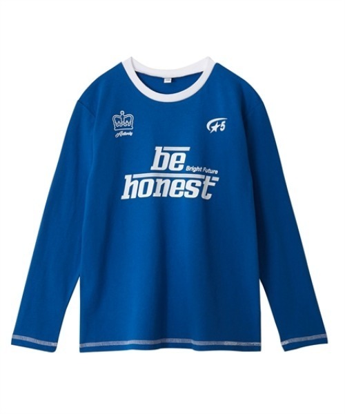 QUNTSTYLE（キュントスタイル）の「長袖プリントＴシャツ　<綿100%>（Tシャツ/カットソー・キッズ・ホワイト系1/ホワイト系2/ブラック/サックスブルー/ブルー/ラベンダー・140/150/160）」の5枚目の写真