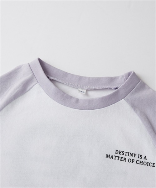 QUNTSTYLE（キュントスタイル）の「長袖プリントＴシャツ　<綿100%>（Tシャツ/カットソー・キッズ・ホワイト系1/ホワイト系2/ブラック/サックスブルー/ブルー/ラベンダー・140/150/160）」の7枚目の写真