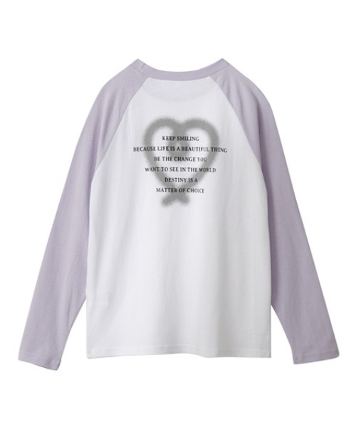 QUNTSTYLE（キュントスタイル）の「長袖プリントＴシャツ　<綿100%>（Tシャツ/カットソー・キッズ・ホワイト系1/ホワイト系2/ブラック/サックスブルー/ブルー/ラベンダー・140/150/160）」の10枚目の写真