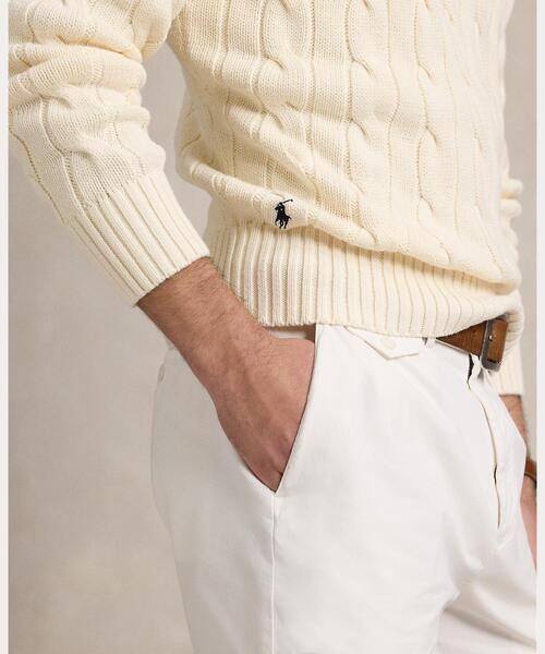 POLO RALPH LAUREN(ポロ ラルフ ローレン)の「ビッグ フィット ケーブルニット コットン セーター(ニット/セーター・メンズ・ナチュラル・XS/S/M/L)」の4枚目の写真