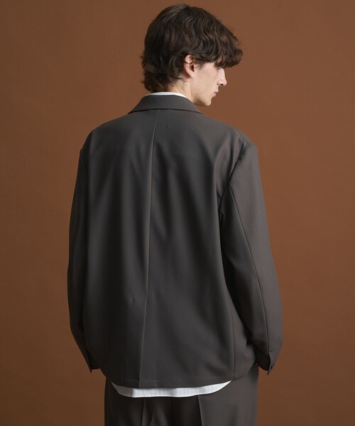 PUBLIC TOKYO（パブリックトウキョウ）の「〈セットアップ対応〉GRツイル リラックスジャケット（セットアップ・メンズ・ダークブラウン/グレー/ブラック・1/2）」の22枚目の写真