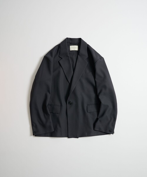 PUBLIC TOKYO（パブリックトウキョウ）の「〈セットアップ対応〉GRツイル リラックスジャケット（セットアップ・メンズ・ダークブラウン/グレー/ブラック・1/2）」の17枚目の写真