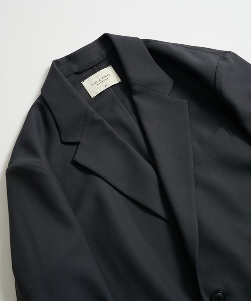 PUBLIC TOKYO（パブリックトウキョウ）の「〈セットアップ対応〉GRツイル リラックスジャケット（セットアップ・メンズ・ダークブラウン/グレー/ブラック・1/2）」の16枚目の写真