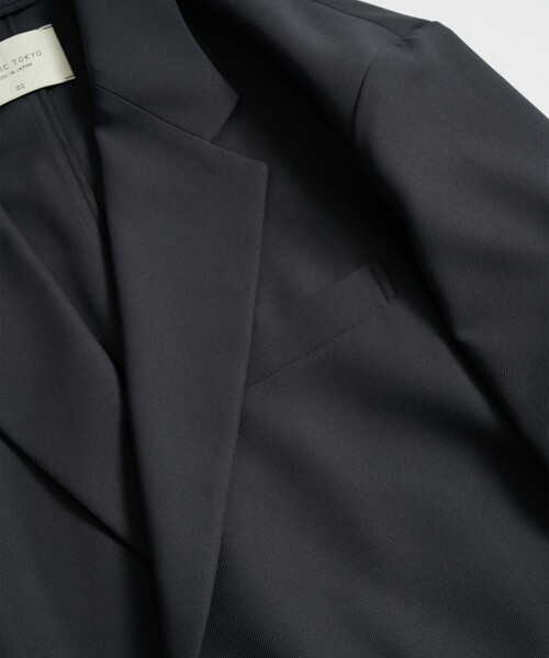 PUBLIC TOKYO（パブリックトウキョウ）の「〈セットアップ対応〉GRツイル リラックスジャケット（セットアップ・メンズ・ダークブラウン/グレー/ブラック・1/2）」の15枚目の写真