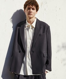 PUBLIC TOKYO（パブリックトウキョウ）の「〈セットアップ対応〉GRツイル リラックスジャケット　/体温調節機能/オフィスカジュアル/ビジネス/通勤/洗濯機洗い可/ウォッシャブル（セットアップ）」