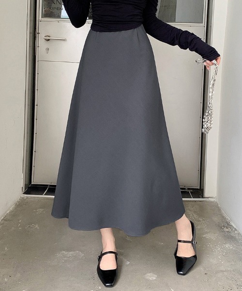 Doux Belle(ドゥーベル)の「Aラインフレアスカート(スカート・レディース・ワインレッド/ブラウン/ブラック/グレー/オフホワイト・MEDIUM)」の3枚目の写真