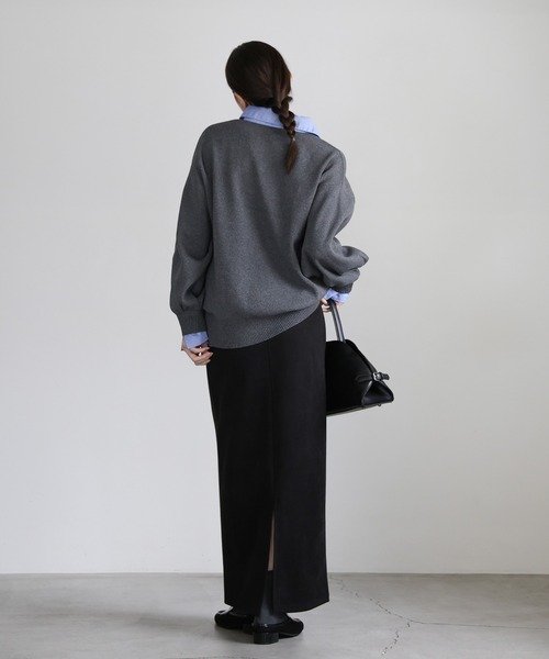 select MOCA(セレクトモカ)の「フェイクスエードナロースカート(スカート・レディース・モカ/ブラック/アイボリー・MEDIUM/LARGE)」の15枚目の写真
