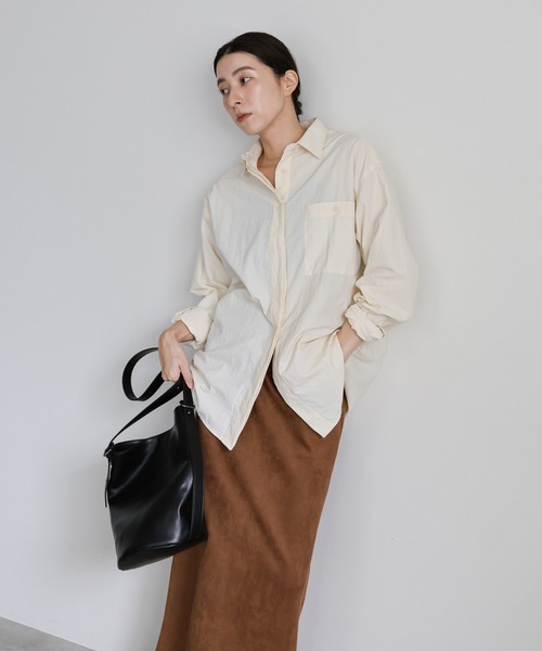 select MOCA(セレクトモカ)の「フェイクスエードナロースカート(スカート・レディース・モカ/ブラック/アイボリー・MEDIUM/LARGE)」の10枚目の写真