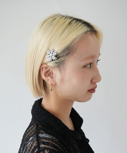 セール】【 Port / ポート 】 スノーフレーク 雪の結晶 ビジュー