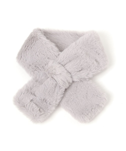 FOUND GOOD（ファウンドグッド）の「Fファーマフラー（マフラー・レディース・ベージュ/ブラック/グレー系5/グレー系2・FREE）」の15枚目の写真