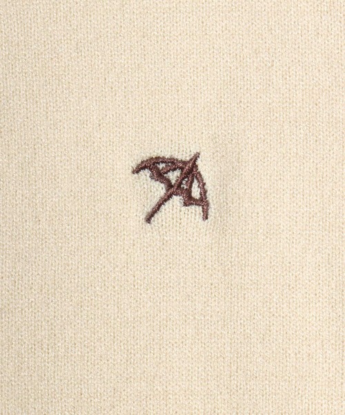 Arnie Arnold Palmer(アーニーアーノルドパーマー)の「Arnie Arnold Palmer(アーニーアーノルドパーマー) ワンポイント刺繍 マシュマロタッチニットセーター レディース(ニット/セーター・レディース・ベージュ/グレー/ターコイズブルー/ワインレッド・M/L/LL)」の6枚目の写真