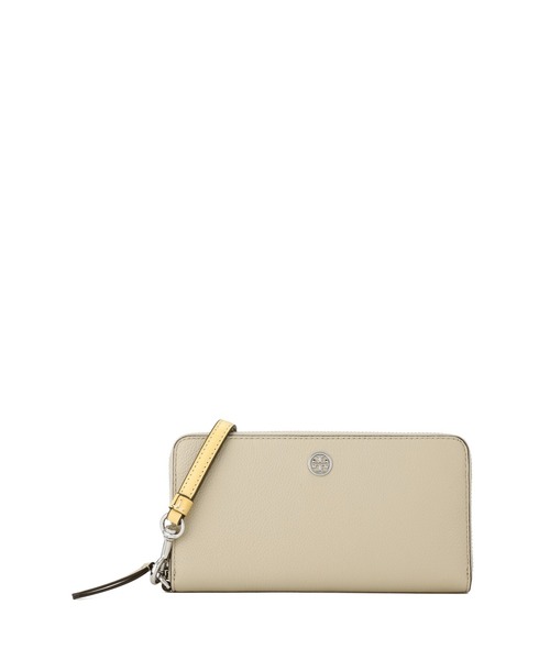 人気★トリーバーチ ロビンソン コンチネンタルウォレット 長財布 ピスタチオ ロビンソン ドッグ プリント ペブルド ジップ コンチネンタル