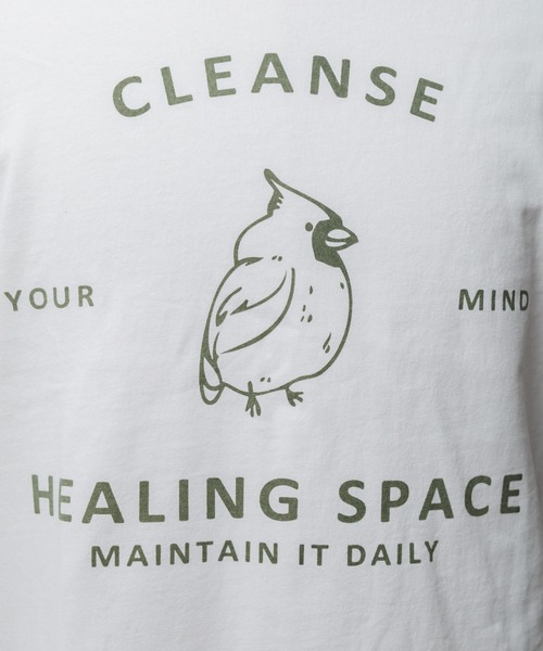 Bling Leads(ブリングリーズ)の「/Bling leads/HEALING SPACE PRINT TEE(Tシャツ/カットソー・メンズ・ブラック/チャコールグレー/ホワイト・X-LARGE/LARGE/MEDIUM)」の11枚目の写真