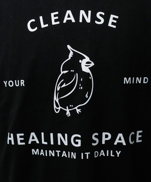 Bling Leads(ブリングリーズ)の「/Bling leads/HEALING SPACE PRINT TEE(Tシャツ/カットソー・メンズ・ブラック/チャコールグレー/ホワイト・X-LARGE/LARGE/MEDIUM)」の12枚目の写真