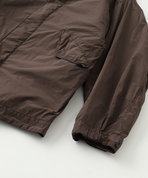 ATON(エイトン)の「ATON (エイトン) AIR WEATHER SHORT MODS コート(モッズコート・メンズ・ブラック/ブラウン・4)」の6枚目の写真