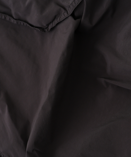 ATON(エイトン)の「ATON (エイトン) AIR WEATHER SHORT MODS コート(モッズコート・メンズ・ブラック/ブラウン・4)」の4枚目の写真