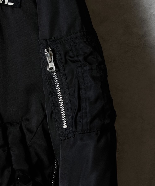 NUMBER (N)INE(ナンバーナイン)の「PRINTED MA-1 JACKET / プリント エムエーワン ジャケット(MA-1・メンズ・ブラック×ホワイト/ブラック×ブラック・2/3/4)」の8枚目の写真