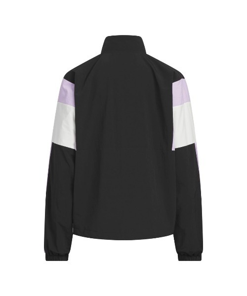 adidas（アディダス）の「アディダス adidas ガールズ ウーブン ルーズフィット フルジップ ジャケット（ナイロンジャケット・キッズ・ブラック/パープル・110cm/120cm/130cm/140cm/150cm/160cm）」の7枚目の写真