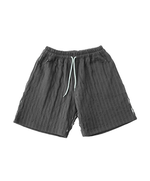 styles(スタイルス)の「PAS UNE MARQUE DOUBLE-PANELLED DISTRESSED SHORT 504(その他パンツ・メンズ・ダークグレー・2/3)」の1枚目の写真