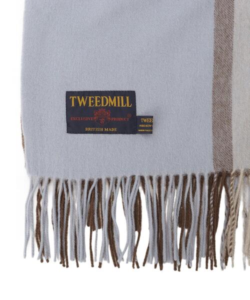 TWEED MILL（ツイードミル）の「TWEED MILL（ツィードミル）チェックストール（ストール/ショール・レディース・グリーン系その他3/ベージュ系1/ブラウン系2・00）」の9枚目の写真