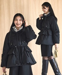 RUIRUE BOUTIQUE（ルイルエブティック）の「洗える ｜ ダウン・ダブルペプラムコート ｜ アウター / ショートダウン / ダウンコート（ダウンジャケット/コート）」