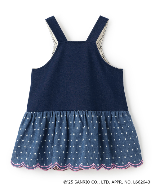 baby cheer（ベイビーチアー）の「【マイメロディ】ジャンパースカート（ジャンパースカート・キッズ・ネイビー・120cm/110cm/100cm/80ｃｍ/90cm）」の2枚目の写真