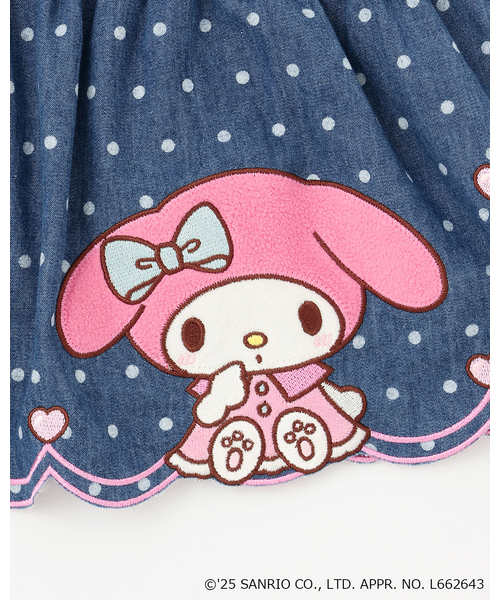 baby cheer（ベイビーチアー）の「【マイメロディ】ジャンパースカート（ジャンパースカート・キッズ・ネイビー・120cm/110cm/100cm/80ｃｍ/90cm）」の8枚目の写真