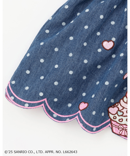 baby cheer（ベイビーチアー）の「【マイメロディ】ジャンパースカート（ジャンパースカート・キッズ・ネイビー・120cm/110cm/100cm/80ｃｍ/90cm）」の9枚目の写真