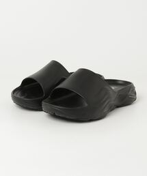 Doubleu（ダブリュー）の「doubleu / ダブリュー：ULTRA SPORTY SLIDE PLANE MEN - BLACK -：25-W8-MEN-PLN-BLK[COR]（サンダル）」