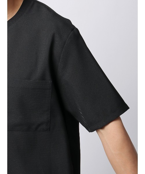 SUIT SQUARE(スーツスクエア)の「半袖Tシャツ 吸水速乾 ストレッチ 防シワ トロピカル 無地(Tシャツ/カットソー・メンズ・ベージュ系/ブラック系・LL/L/M/S)」の11枚目の写真