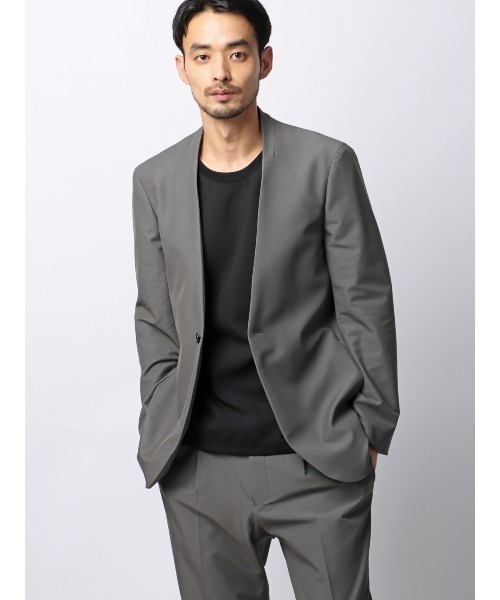 SUIT SQUARE(スーツスクエア)の「半袖Tシャツ 吸水速乾 ストレッチ 防シワ トロピカル 無地(Tシャツ/カットソー・メンズ・ベージュ系/ブラック系・LL/L/M/S)」の3枚目の写真
