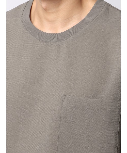 SUIT SQUARE(スーツスクエア)の「半袖Tシャツ 吸水速乾 ストレッチ 防シワ トロピカル 無地(Tシャツ/カットソー・メンズ・ベージュ系/ブラック系・LL/L/M/S)」の17枚目の写真