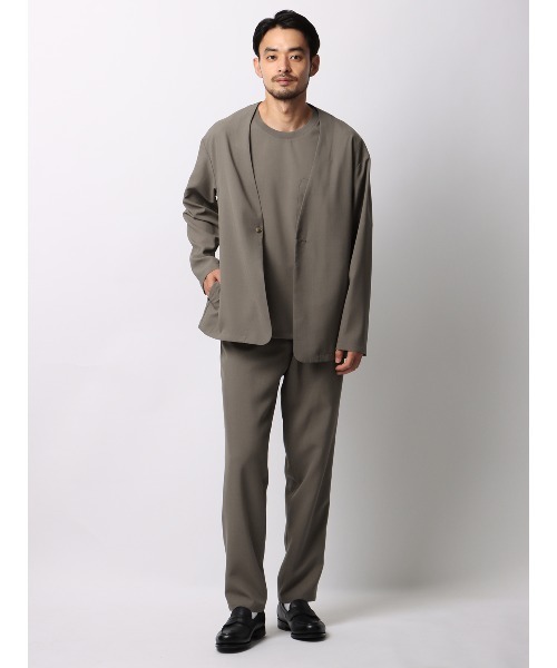 SUIT SQUARE(スーツスクエア)の「半袖Tシャツ 吸水速乾 ストレッチ 防シワ トロピカル 無地(Tシャツ/カットソー・メンズ・ベージュ系/ブラック系・LL/L/M/S)」の6枚目の写真