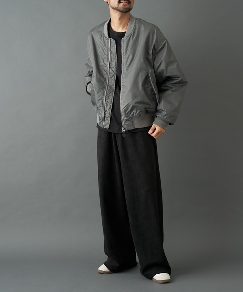 COLONY 2139(コロニートゥーワンスリーナイン)の「フェード加工MA-1(ブルゾン・メンズ・ブラック/グレー・MEDIUM/LARGE)」の10枚目の写真