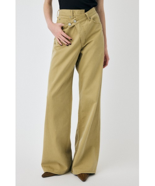 新作【moussy】 cross chino wide straight CROSS CHINO WIDE STRAIGHT（デニムパンツ）｜MOUSSY（マウジー