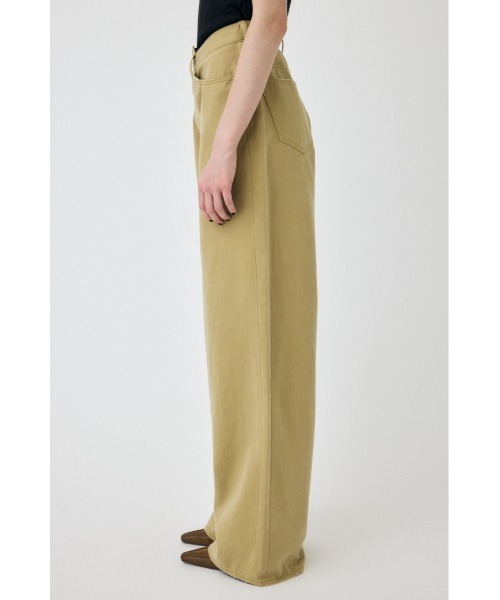 moussy CROSS CHINO WIDE STRAIGHT ブラウン 1 CROSS CHINO WIDE STRAIGHT（デニムパンツ）｜MOUSSY（マウジー